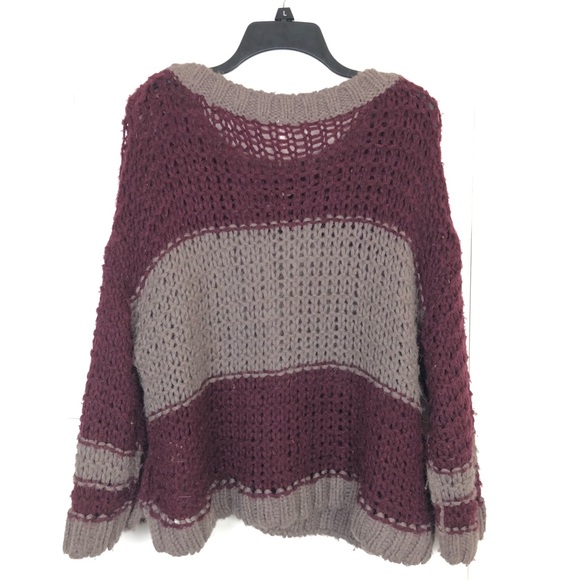 FREE PEOPLE MONACO OPEN KNIT SWEATER (small) - Picture 3 of 5